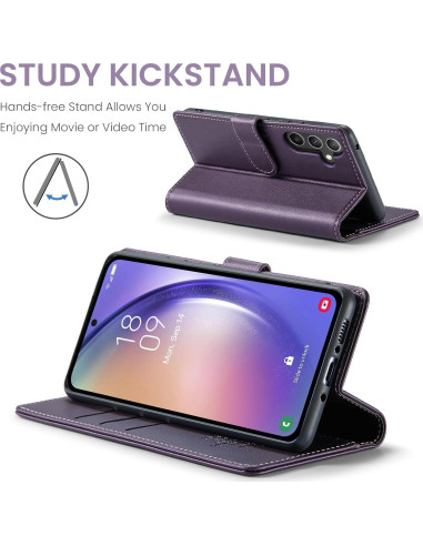 Funda billetera FLIPALM para Samsung Galaxy A36 5G - Púrpura