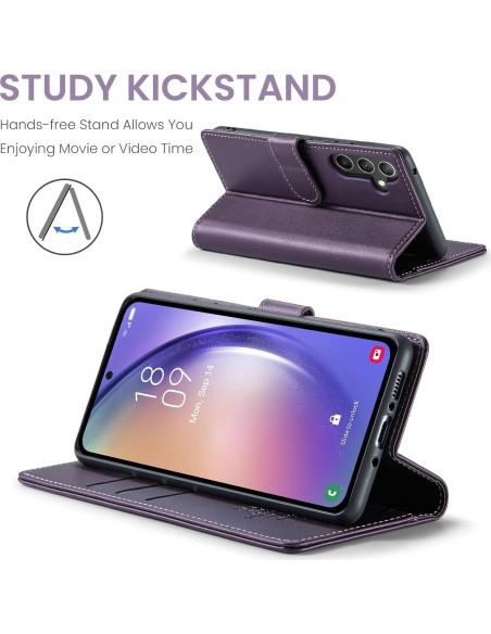 Funda billetera FLIPALM para Samsung Galaxy A36 5G - Púrpura