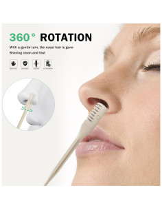 Cortador Manual de Vello Nasal BEZOX - Paquete de 3 Unidades 2