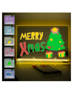 Tablero de Dibujo LED Genérico 34.8x25.4 cm 6 Colores