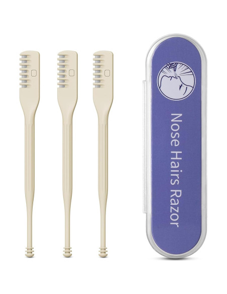 Cortador Manual de Vello Nasal BEZOX - Paquete de 3 Unidades