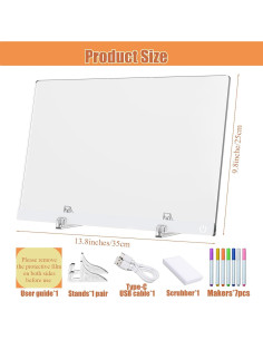 Tablero de Dibujo LED Genérico 34.8x25.4 cm 6 Colores 2