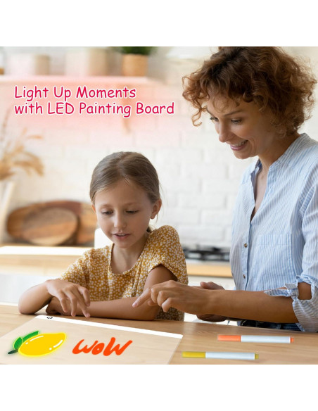 Tablero de Dibujo LED Genérico 34.8x25.4 cm 6 Colores