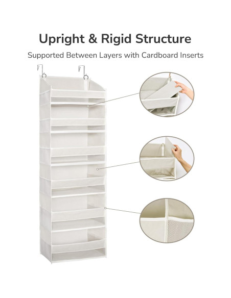 Organizador Colgante ULG sobre Puerta 6 Bolsillos Beige 22.68kg Organizador Colgante ULG sobre Puerta 6 Bolsillos Beige 22.68kg
