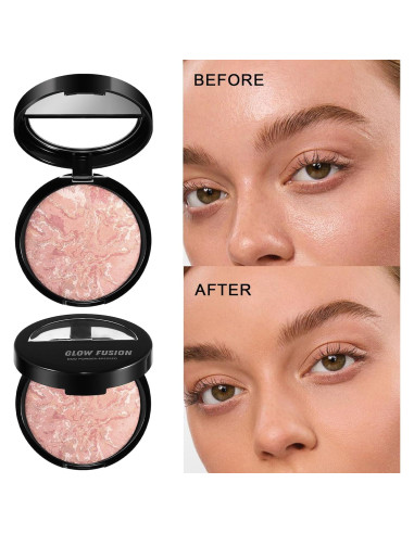 Polvo Fijador de Maquillaje Horneado BEUKING 15g Acabado Luminoso