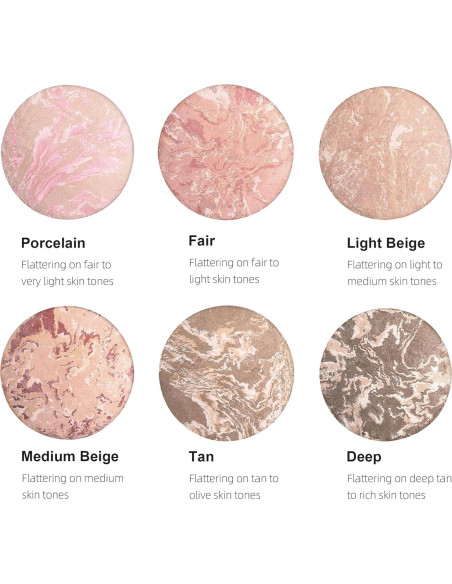 Polvo Fijador de Maquillaje Horneado BEUKING 15g Acabado Luminoso