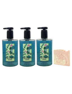 Gel de Mano Eucalipto Menta 3x225mL + Jabón Sal Himalaya