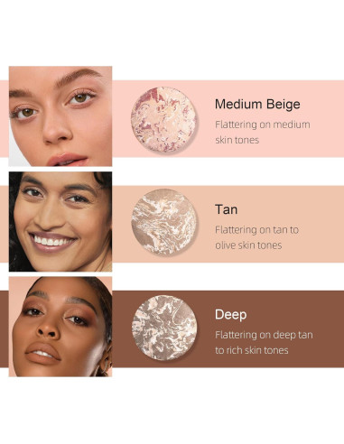 Polvo Fijador de Maquillaje Horneado BEUKING 15g Acabado Luminoso