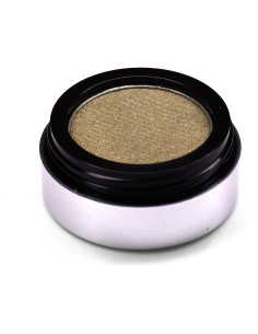 Ombre de Ojos Vegana en Polvo Prensado Verde Oliva Dorado