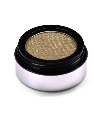 Ombre de Ojos Vegana en Polvo Prensado Verde Oliva Dorado