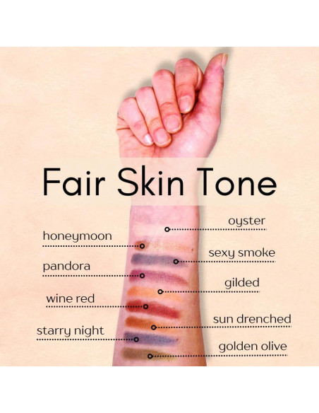 Ombre de Ojos Vegana en Polvo Prensado Verde Oliva Dorado