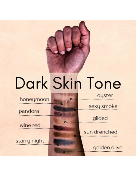 Ombre de Ojos Vegana en Polvo Prensado Verde Oliva Dorado