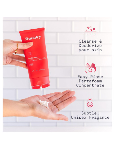 Jabón Corporal Desodorante Duradry 74.8 ml - Hidratante Natural