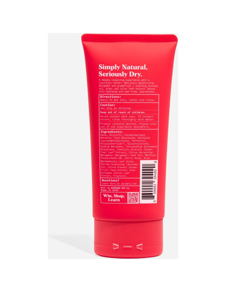 Jabón Corporal Desodorante Duradry 74.8 ml - Hidratante Natural