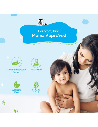 Loción Corporal Suave Mamaearth 400ml con Leche y Caléndula