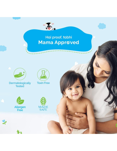 Loción Corporal Suave Mamaearth 400ml con Leche y Caléndula