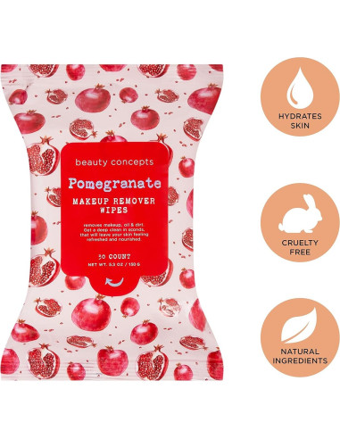 Toallitas Faciales Beauty Concepts - 120 Piezas, 4 Fragancias