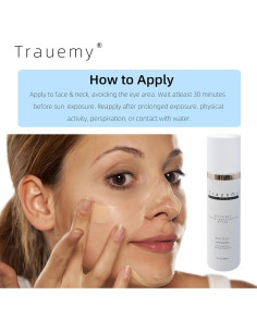Hidratante Facial Tinte SPF 46 Trauemy - 48.2g 2