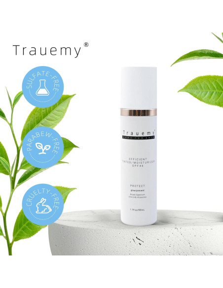 Hidratante Facial Tinte SPF 46 Trauemy - 48.2g