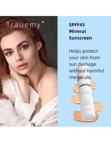 Hidratante Facial Tinte SPF 46 Trauemy - 48.2g