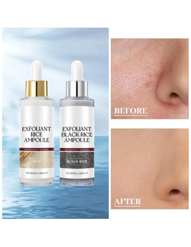 Exfoliante Suave de Arroz Negro y Blanco Krajiyya 2 Piezas