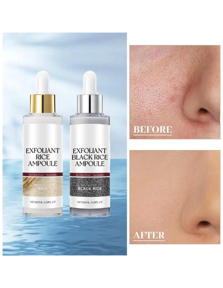 Exfoliante Suave de Arroz Negro y Blanco Krajiyya 2 Piezas