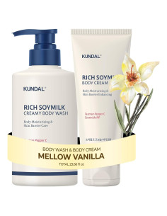 Set KUNDAL Gel de Ducha y Crema Corporal Hidratante 500ml + 200ml