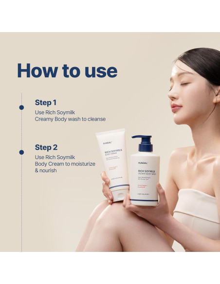 Set KUNDAL Gel de Ducha y Crema Corporal Hidratante 500ml + 200ml