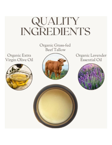 Bálsamo de sebo de res orgánico Lavanda 60 ml - Cuidado de la piel