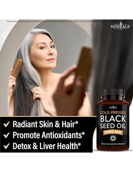 Cápsulas de Aceite de Semilla Negra NEW AGE - 60 Unidades