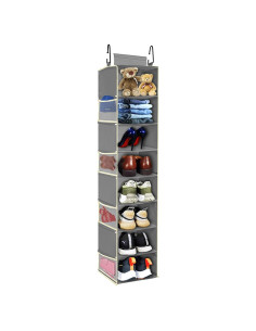 Organizador Colgante de Zapatos Roomtalk 8 Estantes Gris 30x22.86x121.92 cm