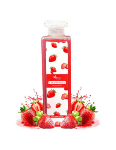 Gel de Ducha 200 ml ANSHGANIC Fresa y Orquídea Negra Hidratante