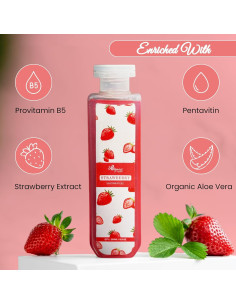 Gel de Ducha 200 ml ANSHGANIC Fresa y Orquídea Negra Hidratante 2