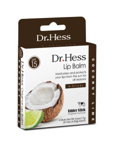Bálsamo Labial Dr. Hess Coco-Lima SPF, Hidratante 4 Unidades 2