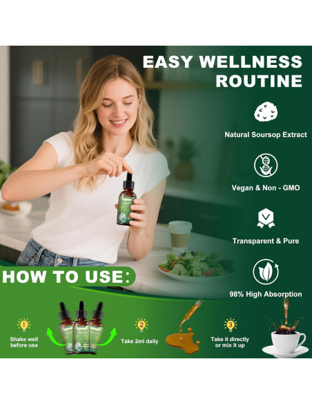 Bitters Líquido Orgánico HEERB de Graviola y Semilla Negra 60ml