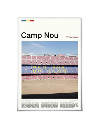 Póster de Estadio Camp Nou FC Barcelona 30.48x45.72cm