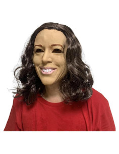 Máscara Realista de Kamala Harris en Látex para Cosplay