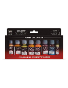 Juego de Pinturas Acrílicas Vallejo Tonos de Piel 8 Colores