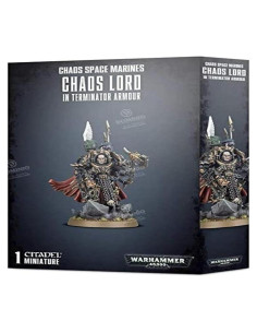 Miniatura Games Workshop Warhammer 40k Señor del Caos en Armadura de Terminator