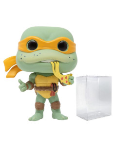 Figura Pop! Tortugas Ninja Michelangelo Funko 9.5 cm con Funda