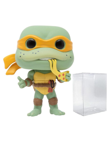 Figura Pop! Tortugas Ninja Michelangelo Funko 9.5 cm con Funda