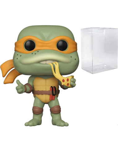 Figura Pop! Tortugas Ninja Michelangelo Funko 9.5 cm con Funda