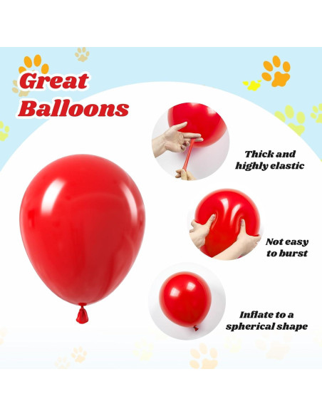 60 Globos de 30 cm para Decoración de Cumpleaños de Perros