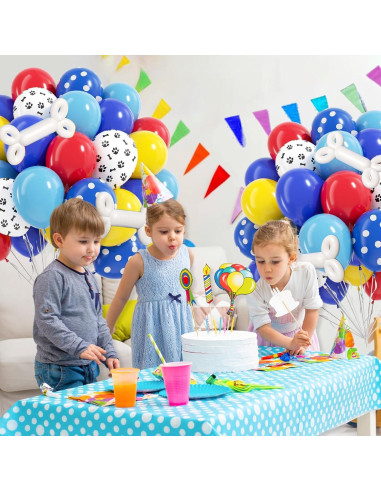 60 Globos de 30 cm para Decoración de Cumpleaños de Perros
