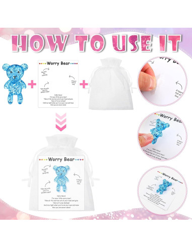 Conjunto de 30 Osos de Preocupación Chunful - Alivio Ansiedad