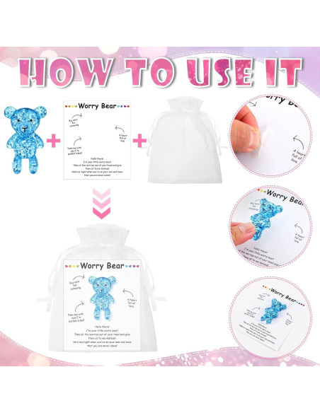 Conjunto de 30 Osos de Preocupación Chunful - Alivio Ansiedad