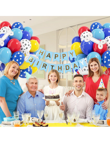 60 Globos de 30 cm para Decoración de Cumpleaños de Perros