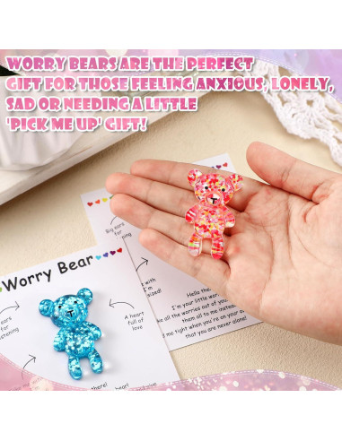 Conjunto de 30 Osos de Preocupación Chunful - Alivio Ansiedad
