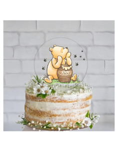 Adorno de Pastel Winnie Pooh Acrílico 11.9 cm Unbala