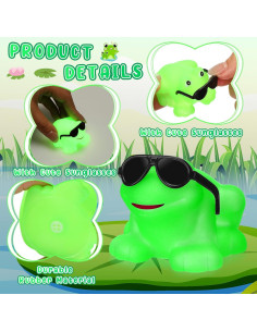 Paquete de 36 Ranas de Goma con Gafas - Juguetes de Baño 2